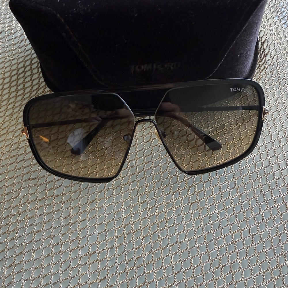 Tom Ford Black and Gold Sunglasses